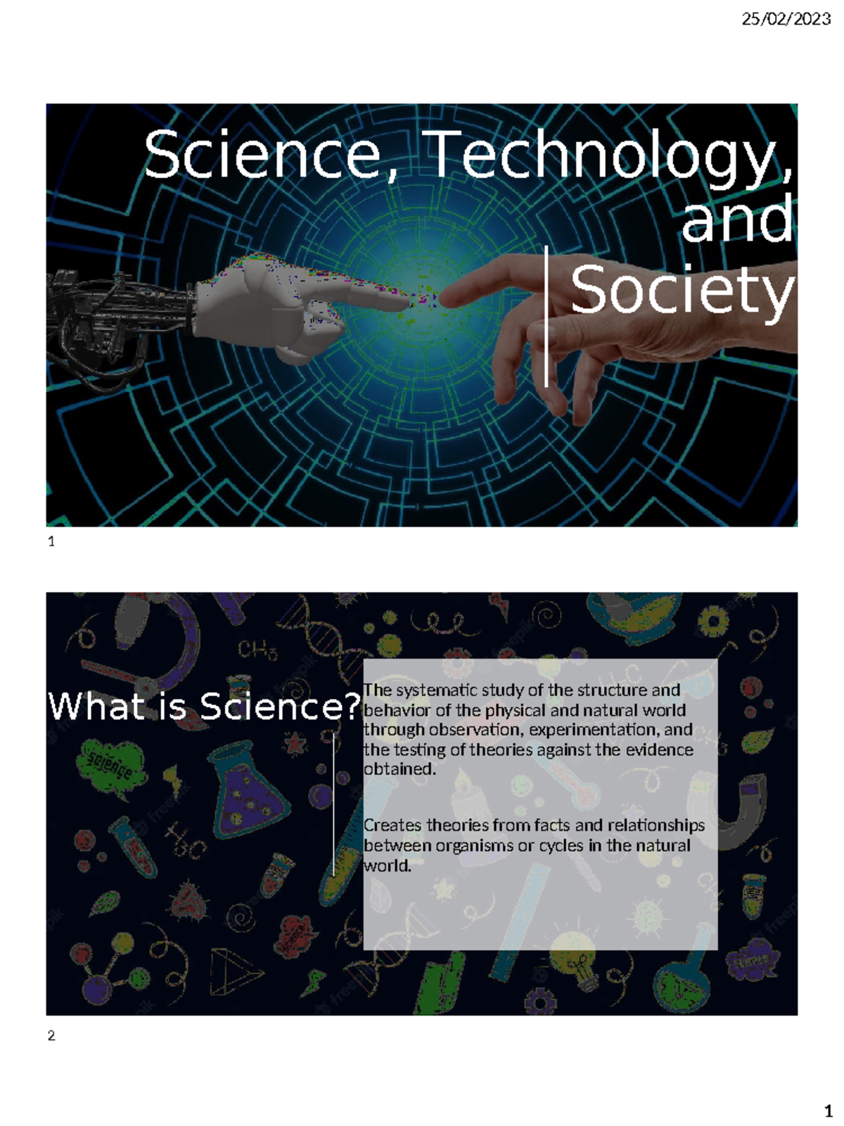 STS 1 - Exploring Science, Technology, and Society Concepts - Studocu