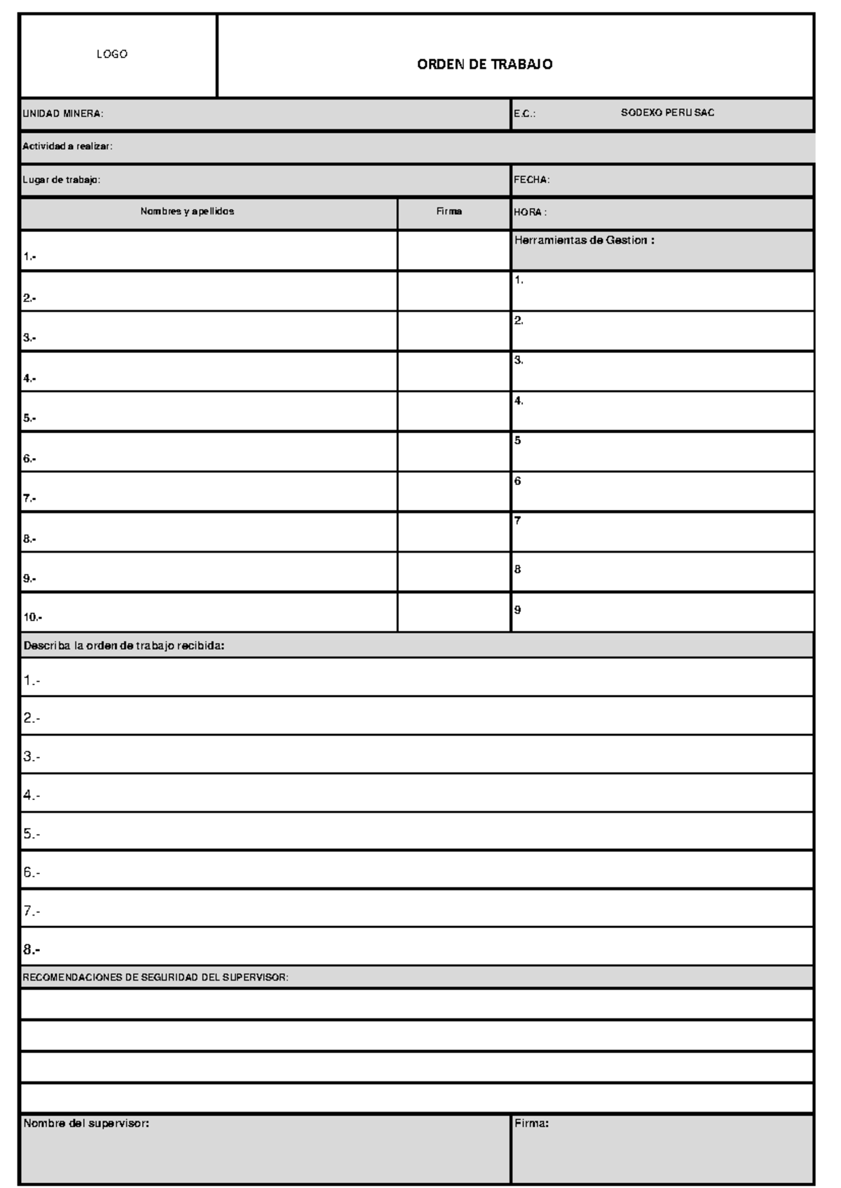 Formato-ordenes-de-trabajo - Document Preview