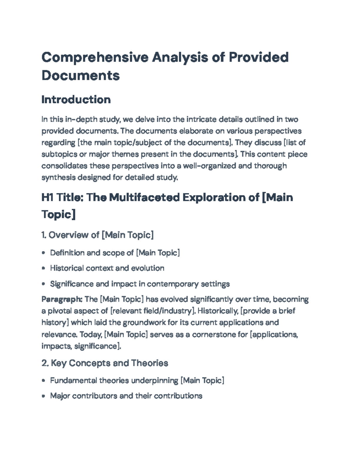 Comprehensive Analysis of Main Topic: Diverse Perspectives and Insights ...