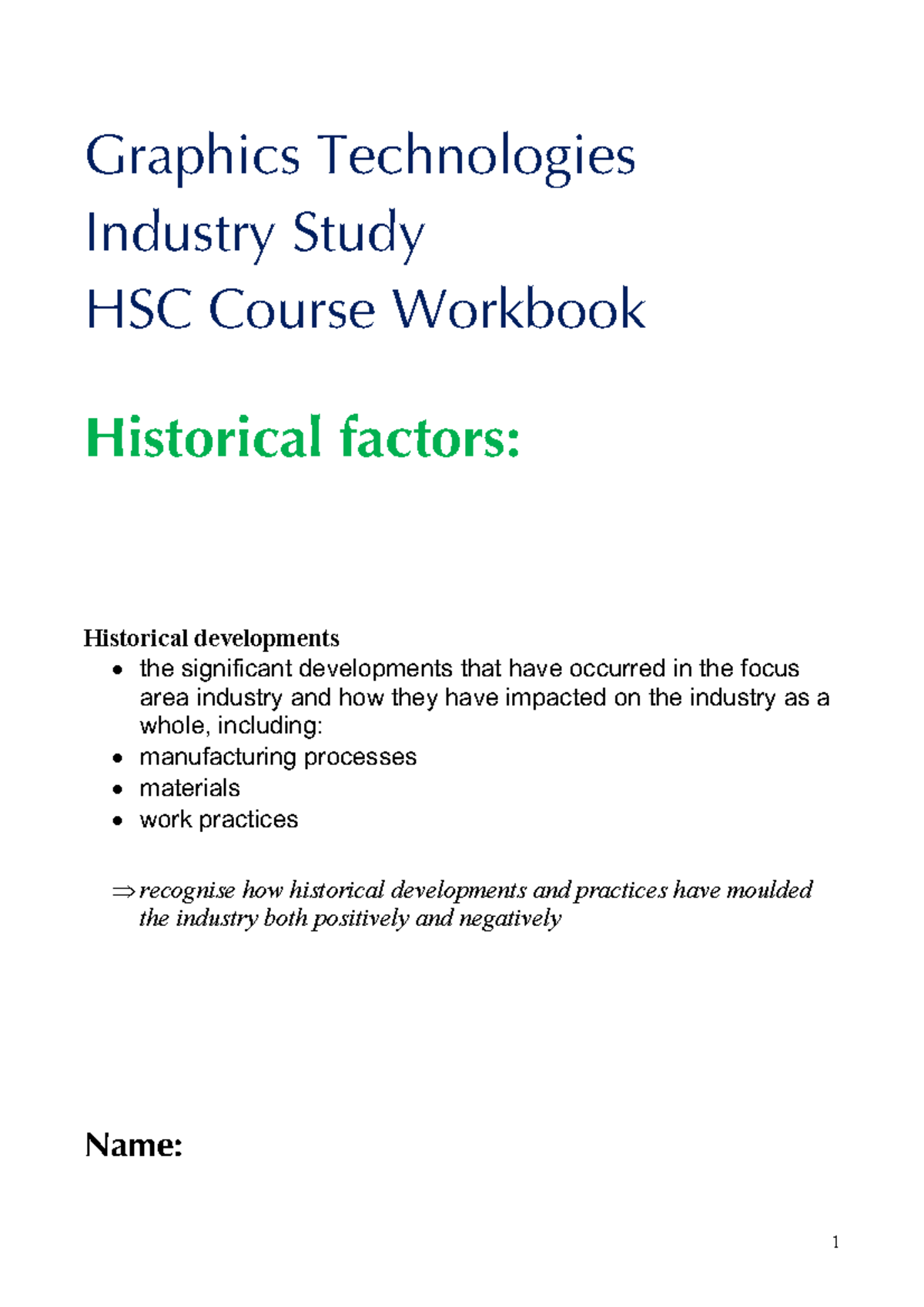 2026 HSC Graphics Technologies Industry Study: Historical Factors ...