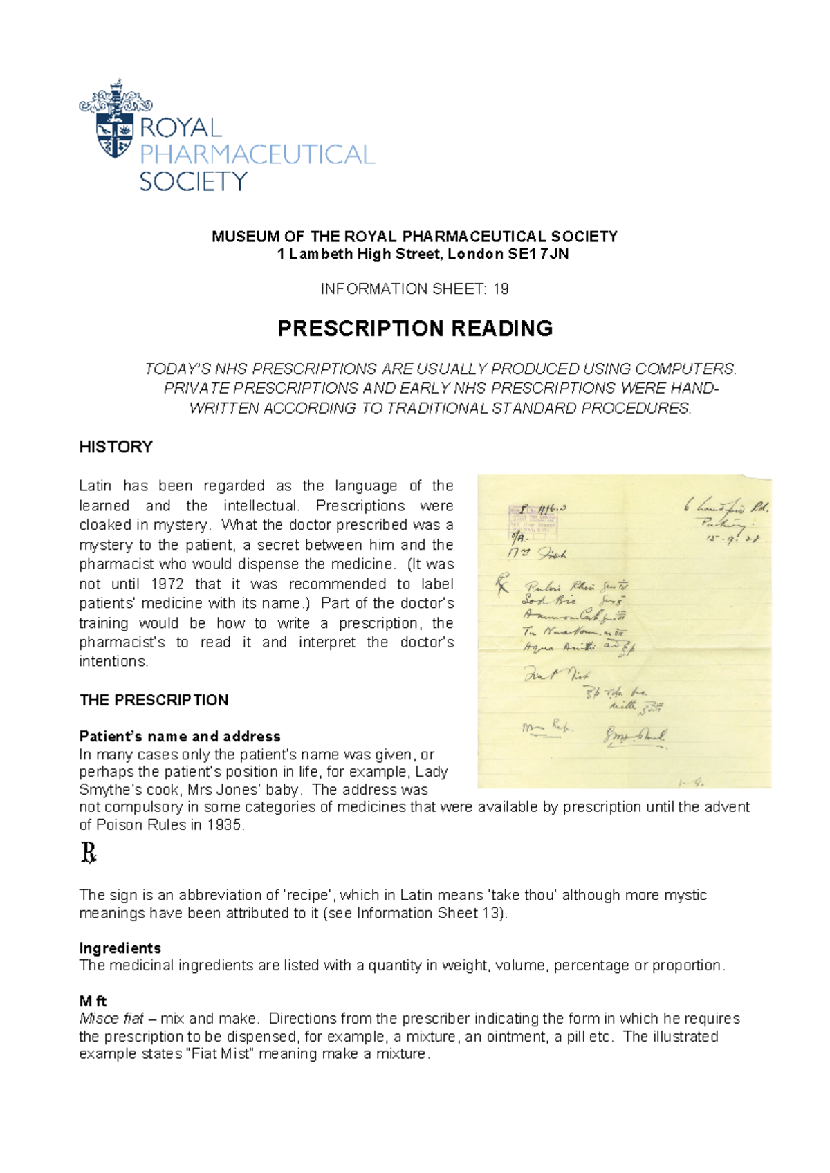 19-Prescriptions: Dispensing Practical Guide for Pharmacy Students ...