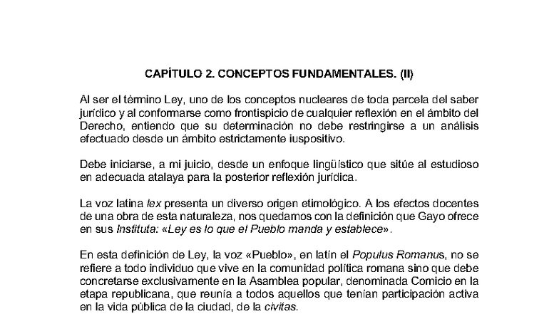 CAPÍTULO 2: CONCEPTOS FUNDAMENTALES DEL DERECHO - Studocu