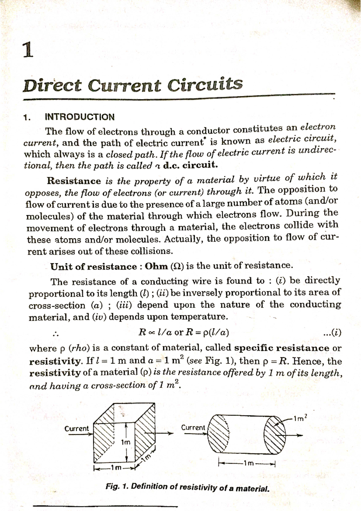 Unit-1 DC Circuits Overview & Concepts for 2023-24 Semester - Studocu