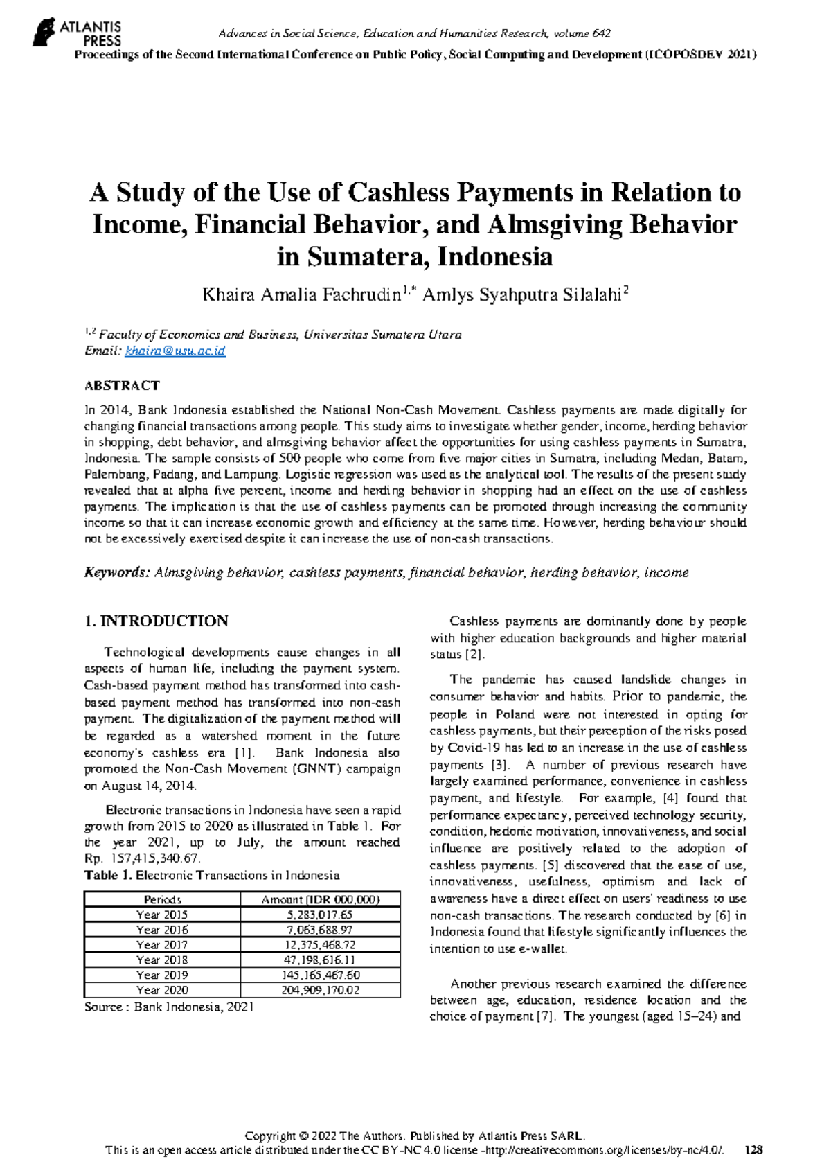 125970395 - Nothing - A Study of the Use of Cashless Payments in ...