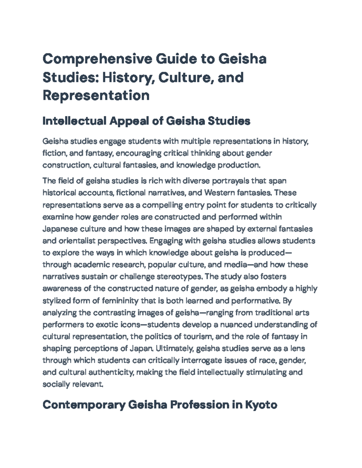 Comprehensive Guide to Geisha Studies: History & Cultural Analysis ...