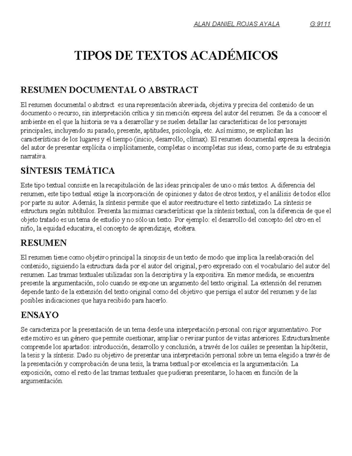 Tipos de Textos Académicos y Técnicas de Redacción - Guía Completa ...
