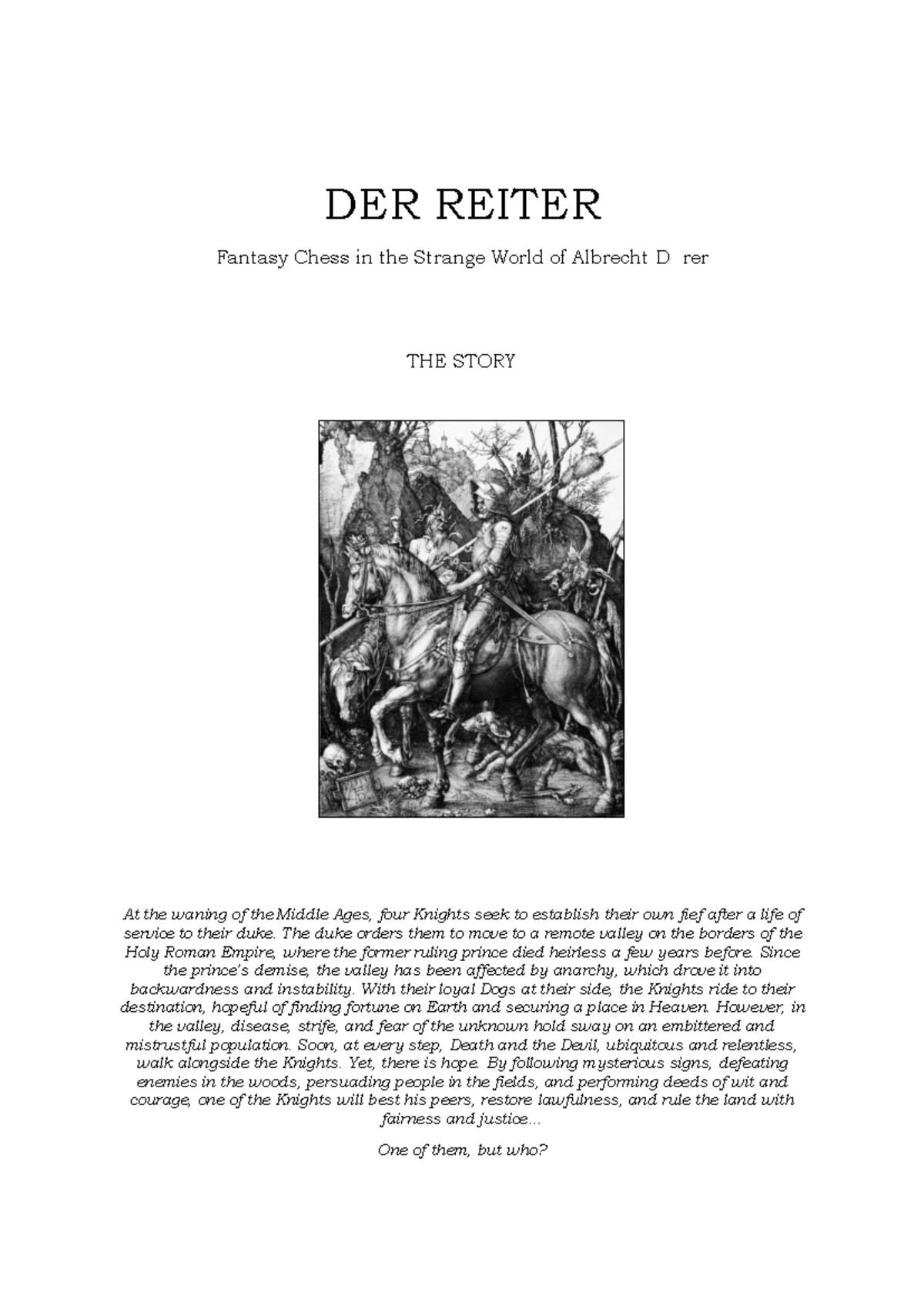 DER REITER Fantasy Chess: Standard Rules and Gameplay Guide - Studocu