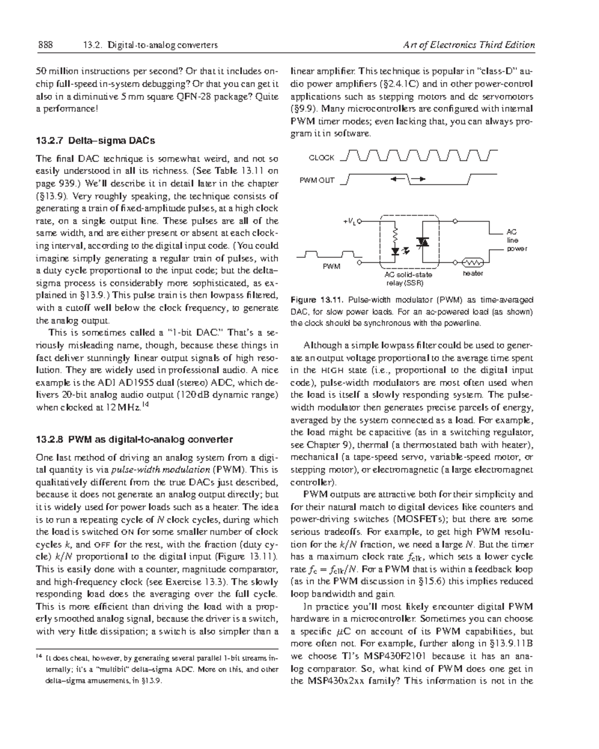 Art of Electronics 3rd Ed: Chapter 13.2 DACs & PWM Techniques - Studocu