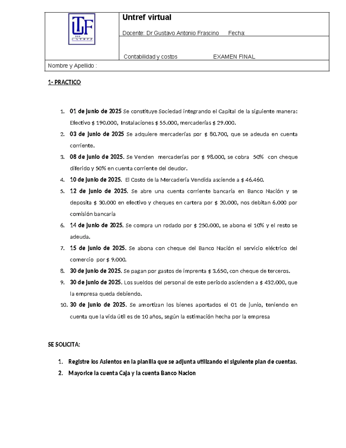 Segundo Parcial de Contabilidad y Costos 2024 - Respuestas Clave - Studocu