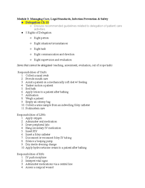 NUR321 Exam 1 Blueprint - Module 1: Chapters 1 - 3 Be familiar with the ...