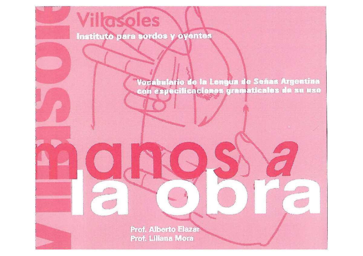 Vocabulario de la Lengua de Señas Argentina - Capítulo 1 y 2 - Document Preview