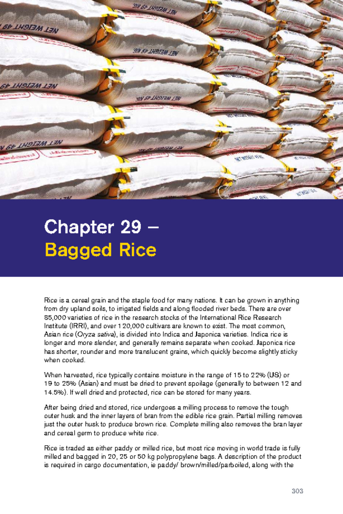 Chapter 29: Best Practices for Bagged Rice Handling (UKPI) - Studocu