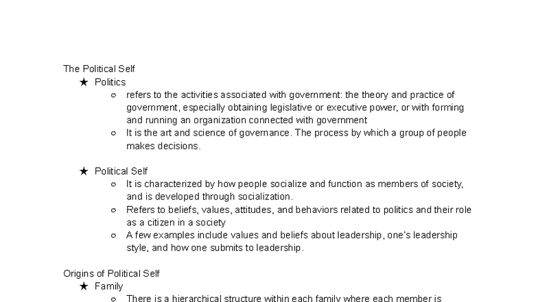 The Political Self: Understanding Identity and Citizenship in Society ...