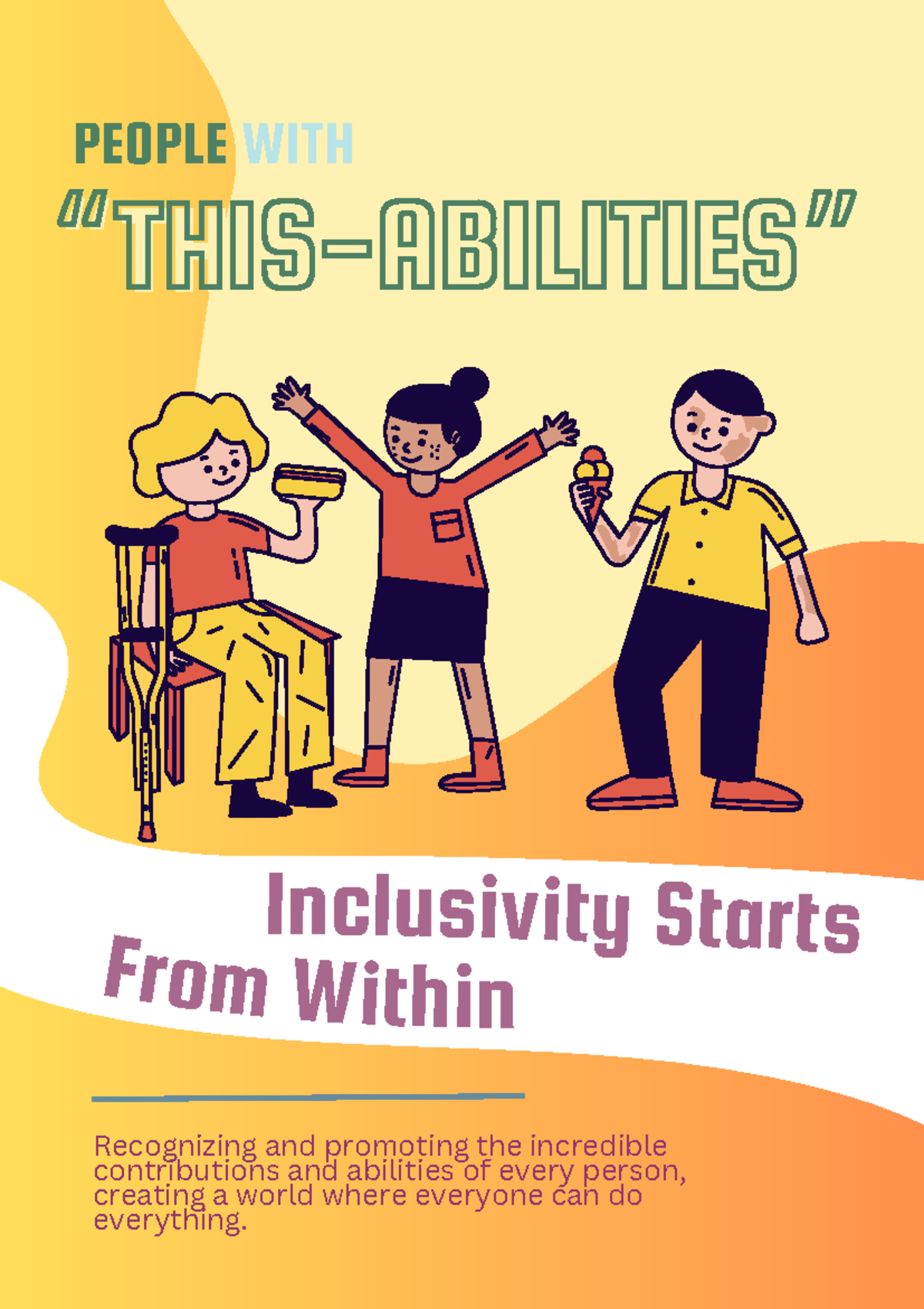 PEOPLE WITH DISABILITIES: PROMOTING INCLUSIVITY AND OPPORTUNITIES - Studocu