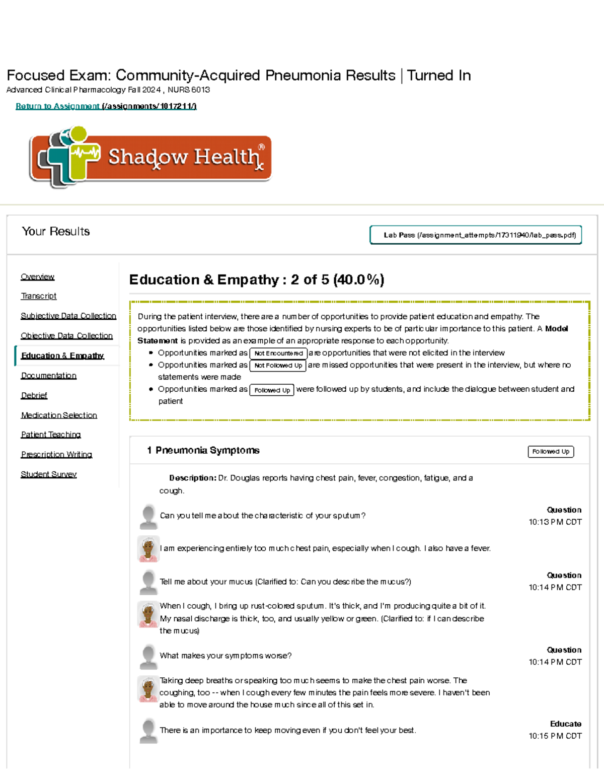 Patient Teaching Strategies for Community-Acquired Pneumonia