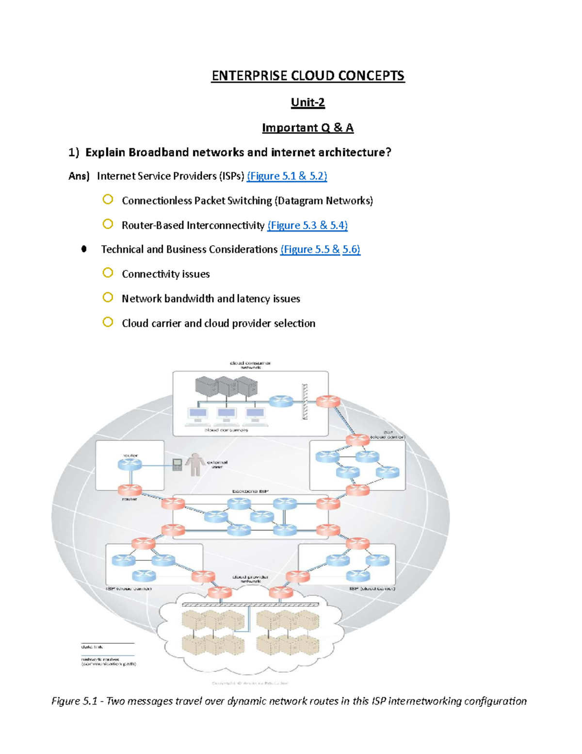 Unit-2 - Enterprise Cloud Concepts: Important Q&A for JNTUH - Studocu
