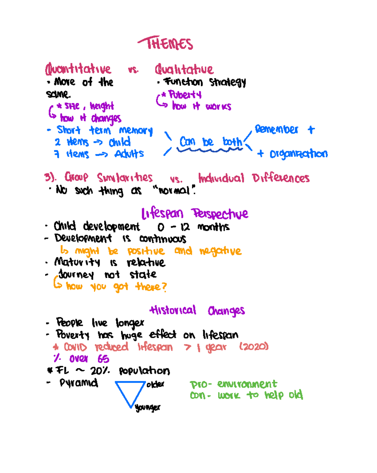 Themes 2 - Lecture Notes on Developmental Psychology Concepts - Studocu