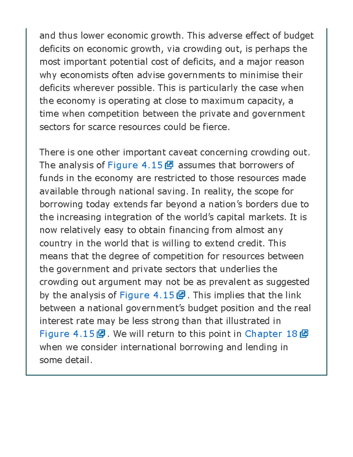 Economic Growth and Budget Deficits: Insights from Chapter 18 - Studocu