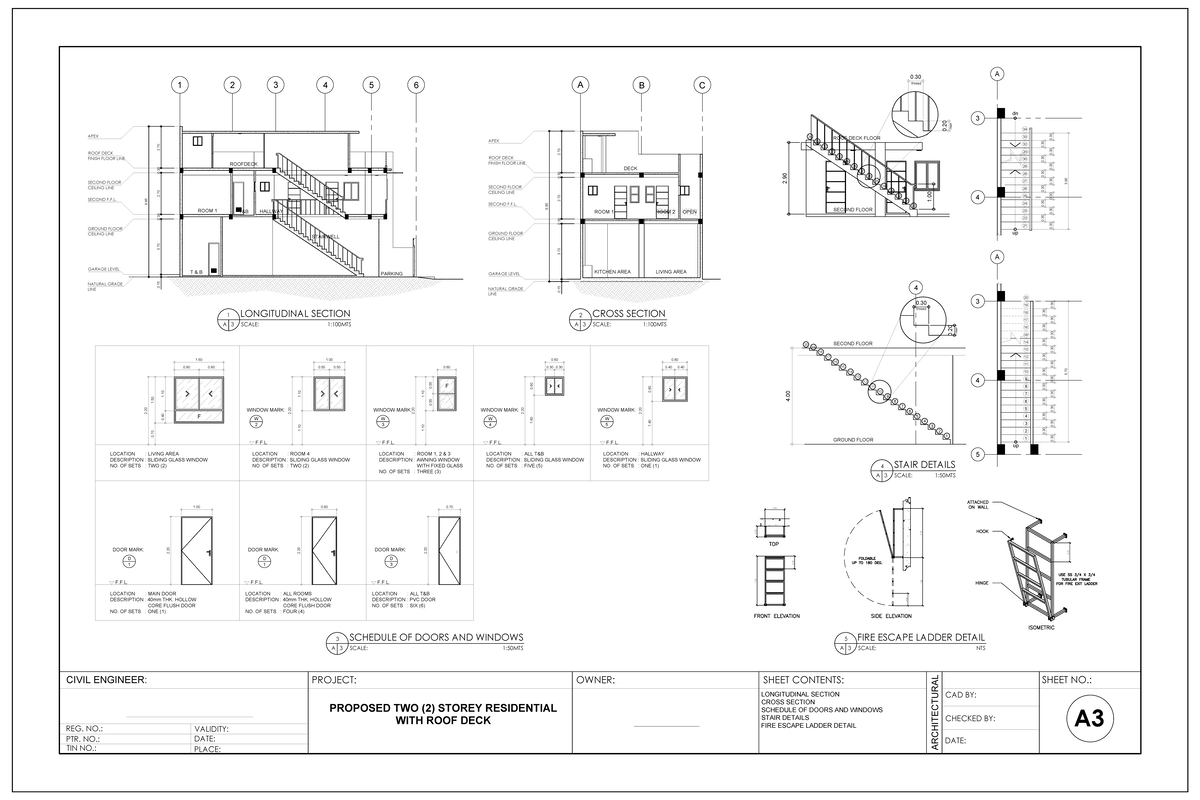 Architectural Plans for Proposed 2-Storey Residential (A3) - Studocu