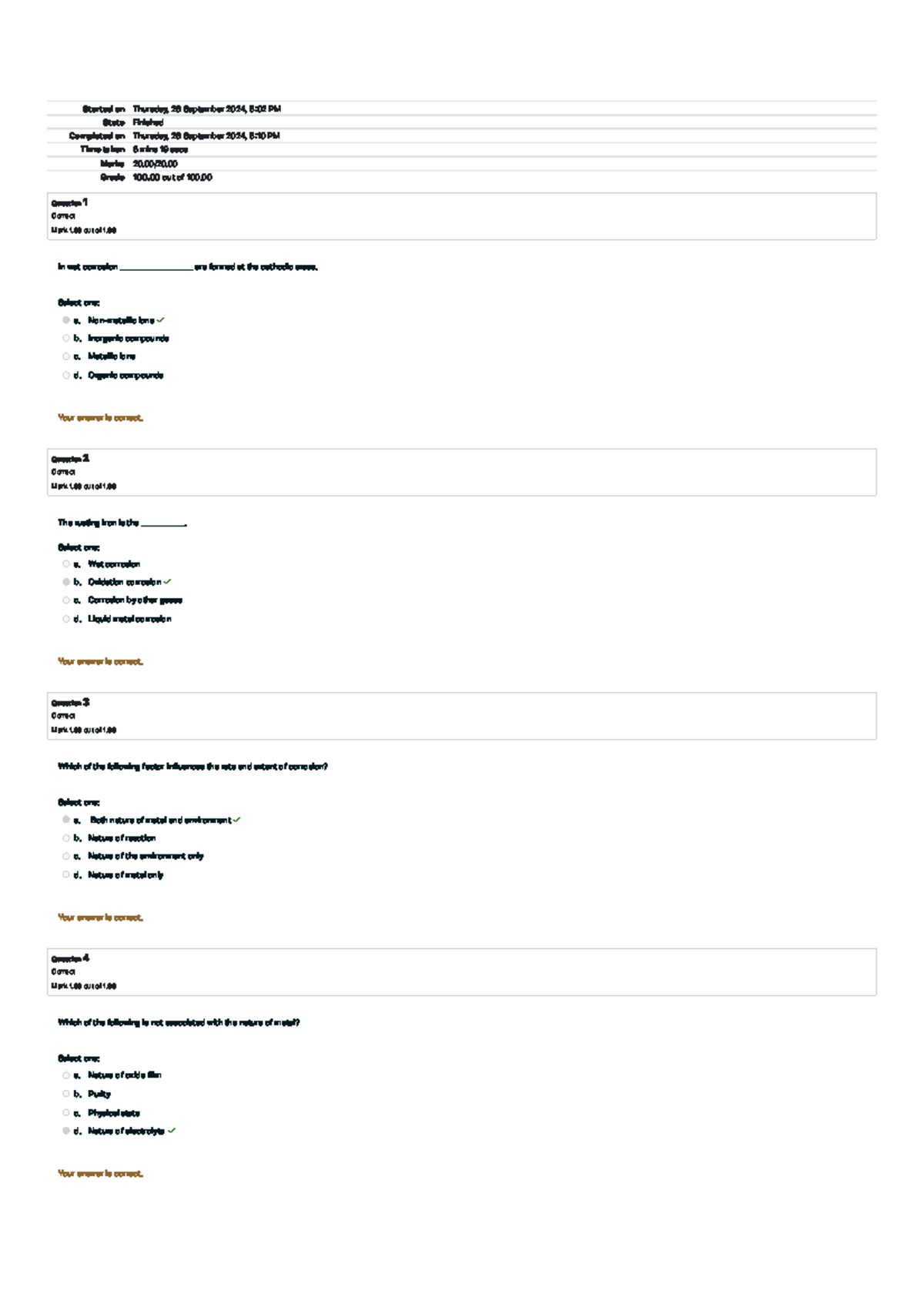 Final Quiz 2 Attempt review - Started on Thursday, 26 September 2024, 5 ...