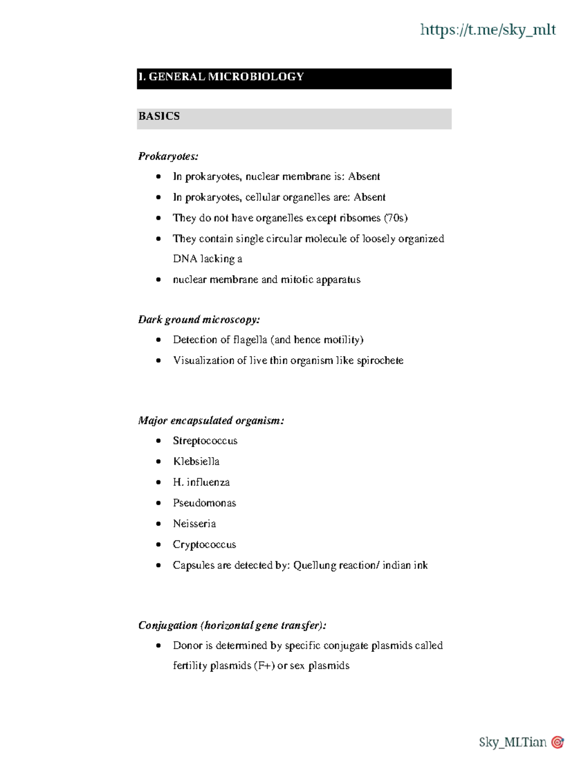 Microbiology 101: Last Minute Study Notes for Exam Preparation - Studocu