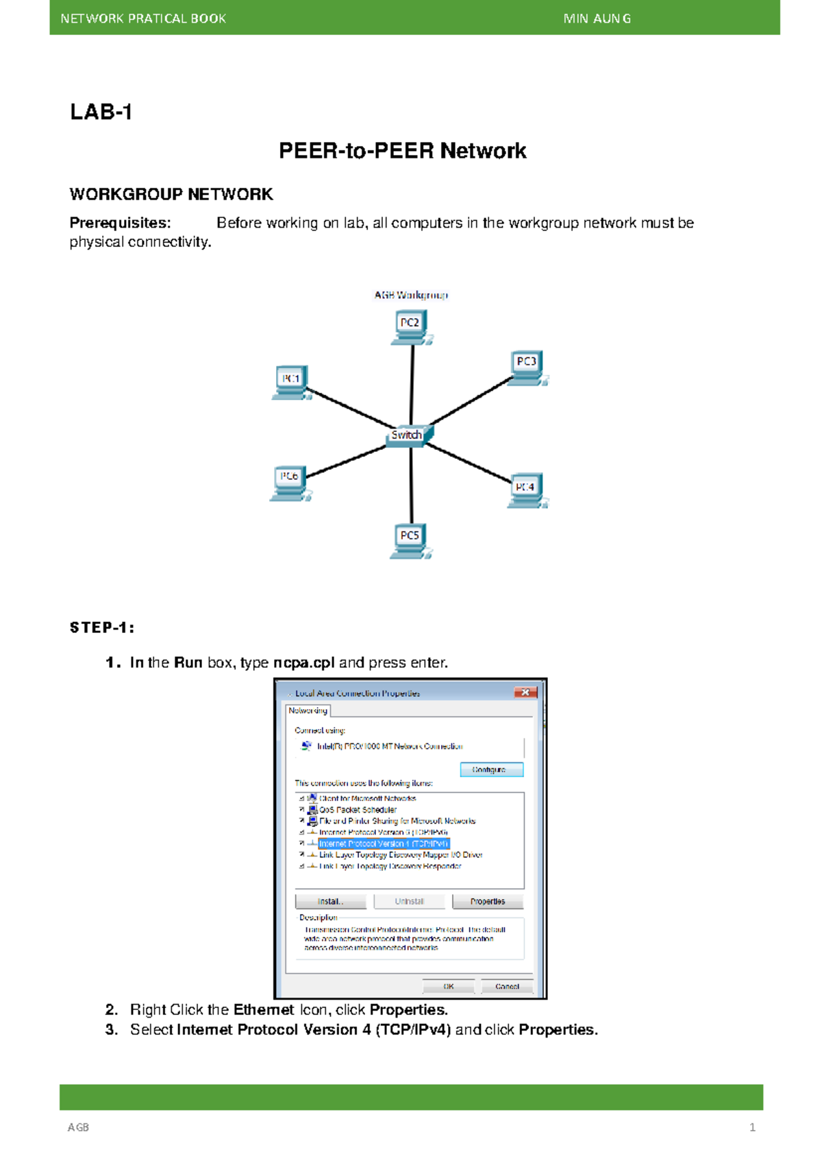 Network Practical Book: P2P & Remote Desktop Lab Guide - Studocu