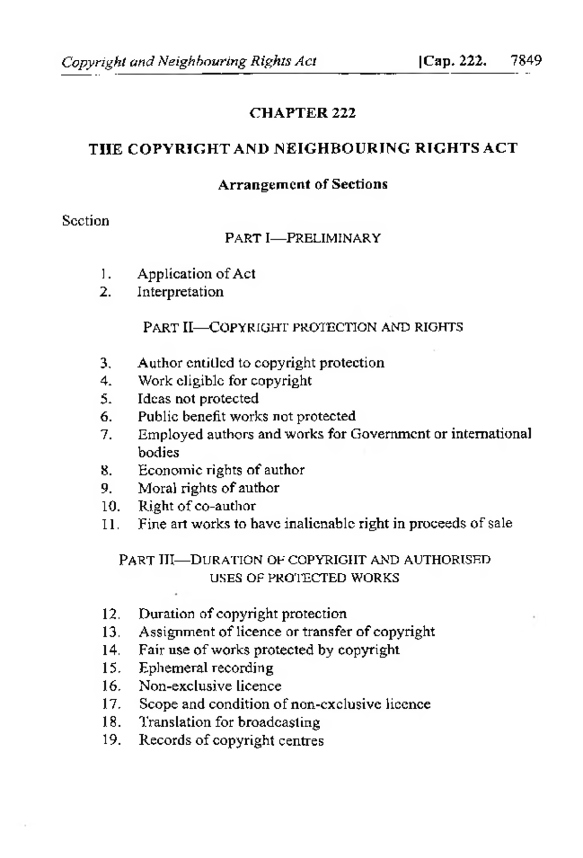Copyright and Neighbouring Rights Act [Cap. 222] Revised Edition 2024 ...
