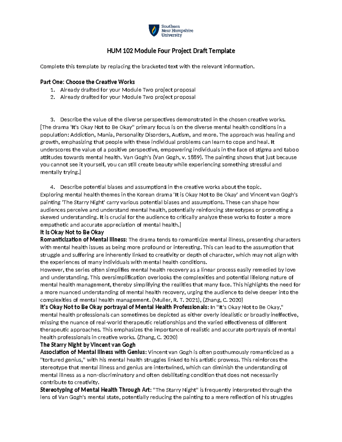 HUM 102 Module 4 Project: Analyzing Mental Health in Media - Studocu