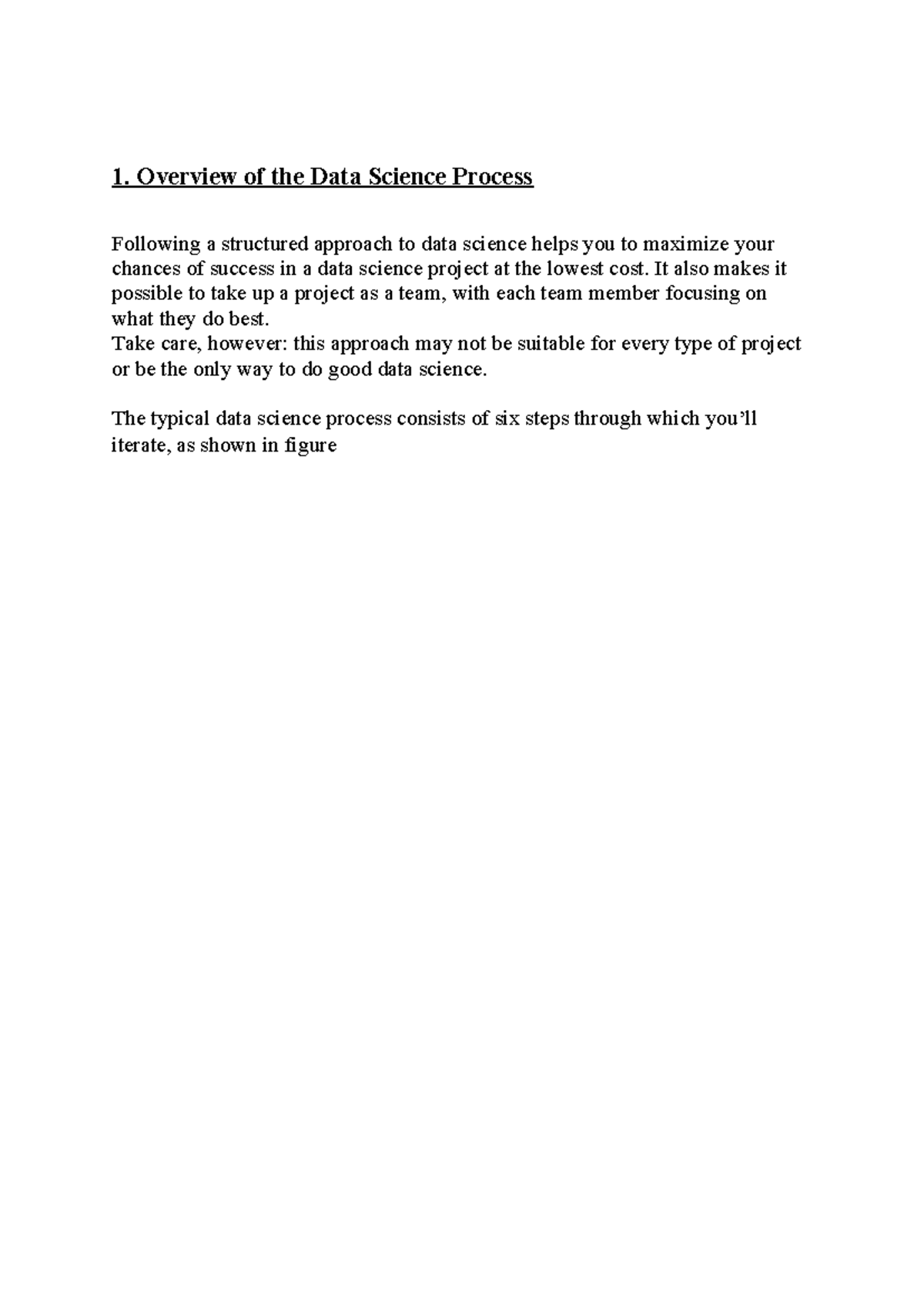 R Programming: Unit 2 Data Science Process and Research Goal Notes ...