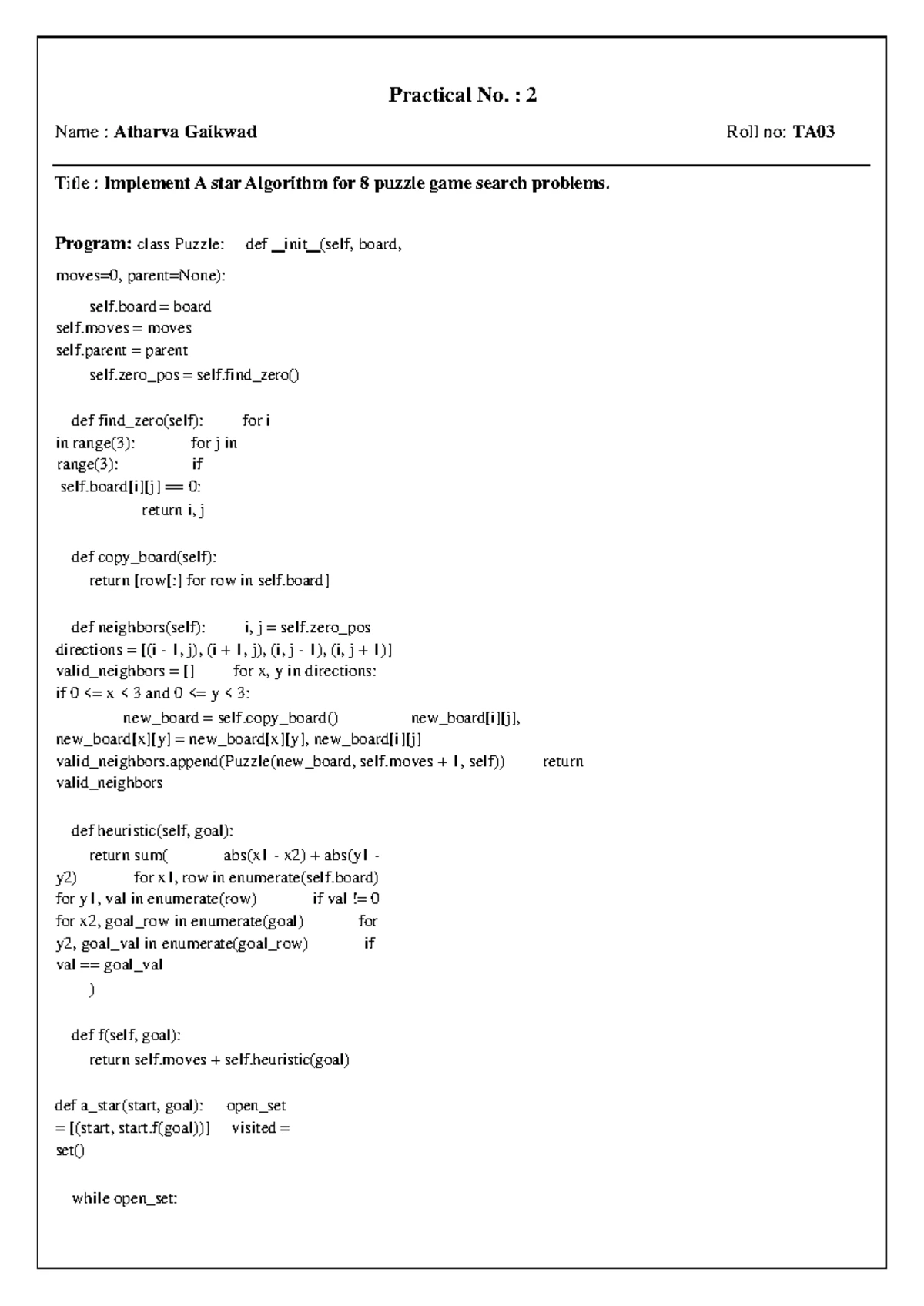 AI 3 - Constraint Satisfaction Problem: N-Queens Solution ...