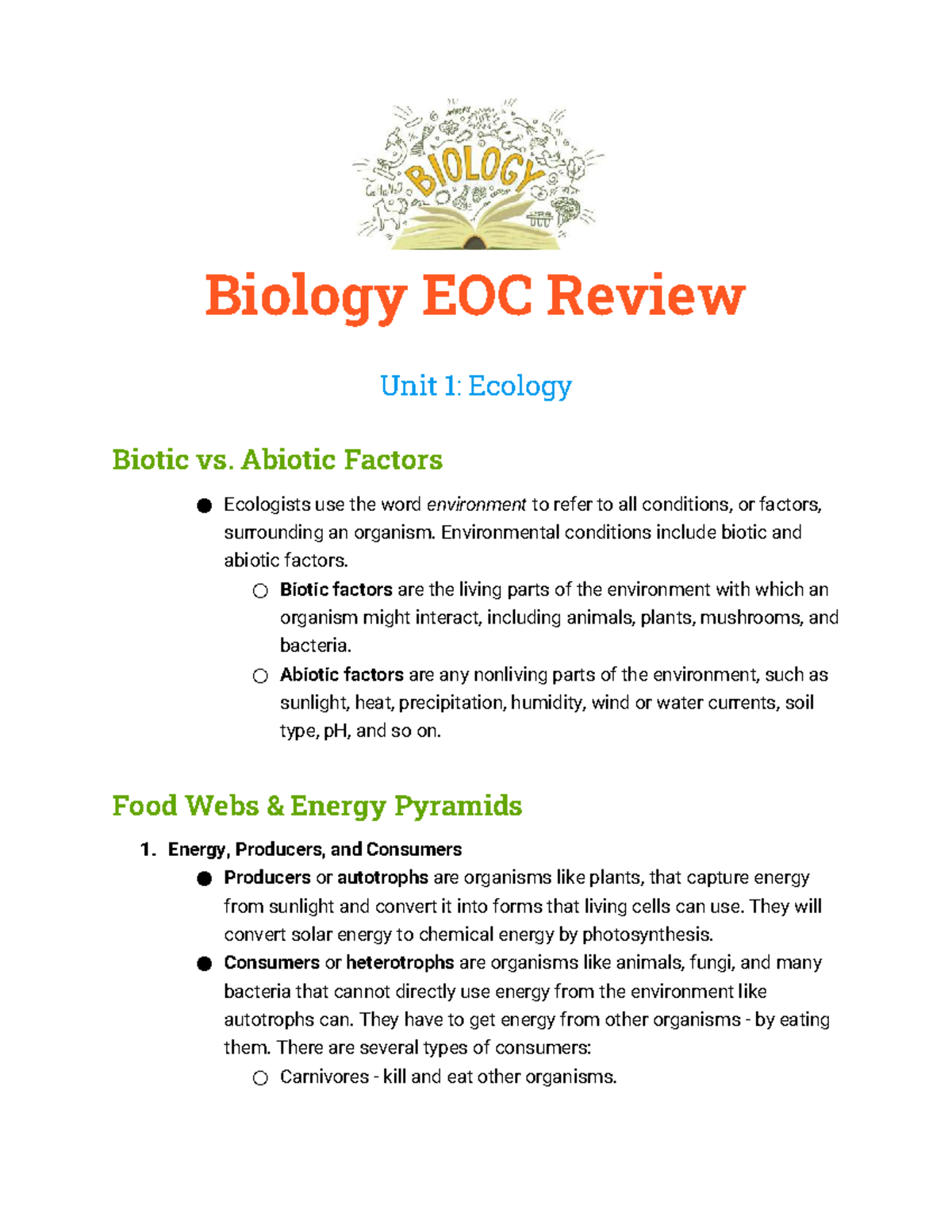 Final Exam Study Notes for Course ABC101: Key Topics and Concepts ...