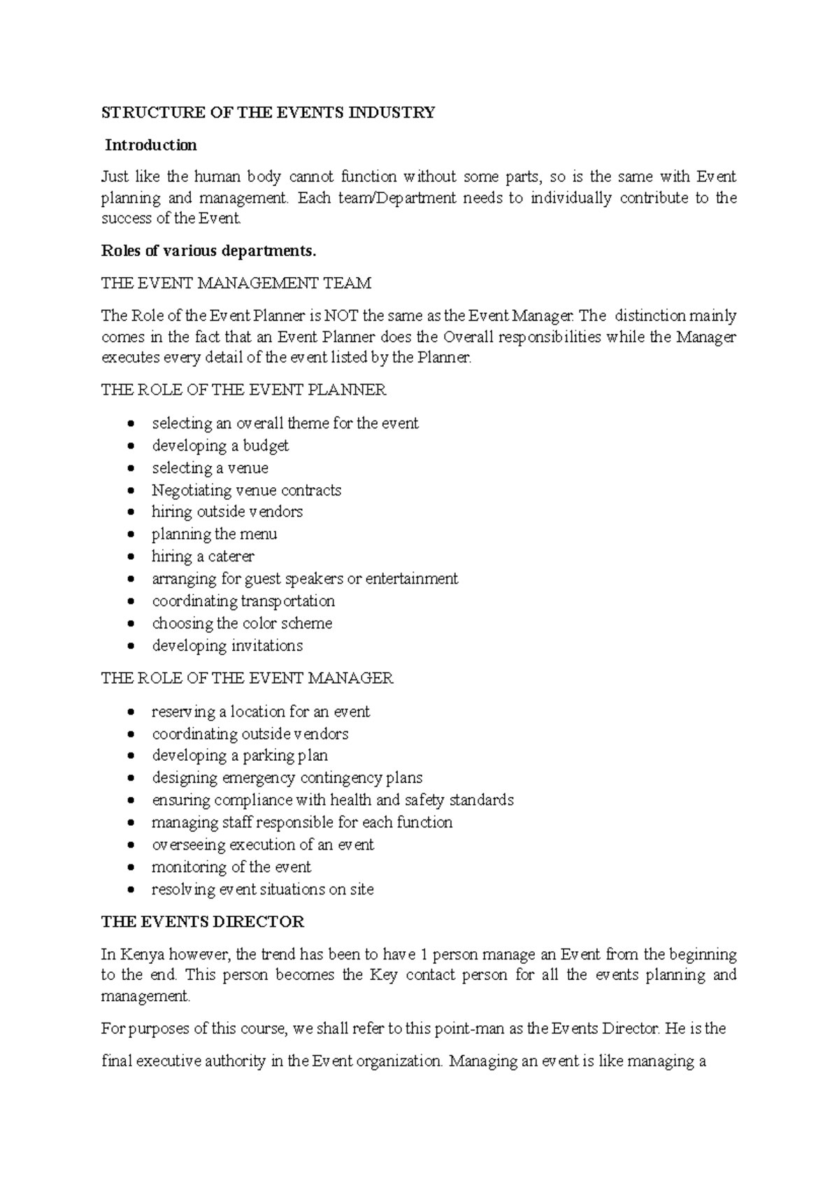 Structure of the Events Industry: Roles & Responsibilities Explained ...