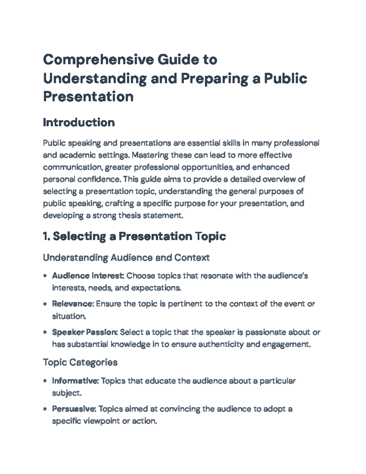 Comprehensive Guide to Mastering Public Presentations Techniques ...
