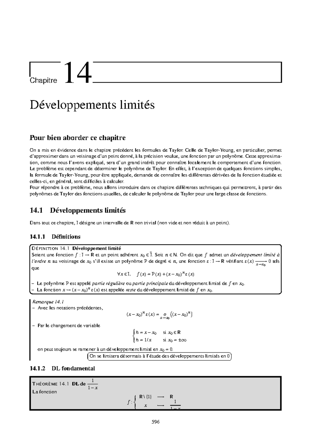 Développements limités en mathématiques - Cours math MPSI - Studocu