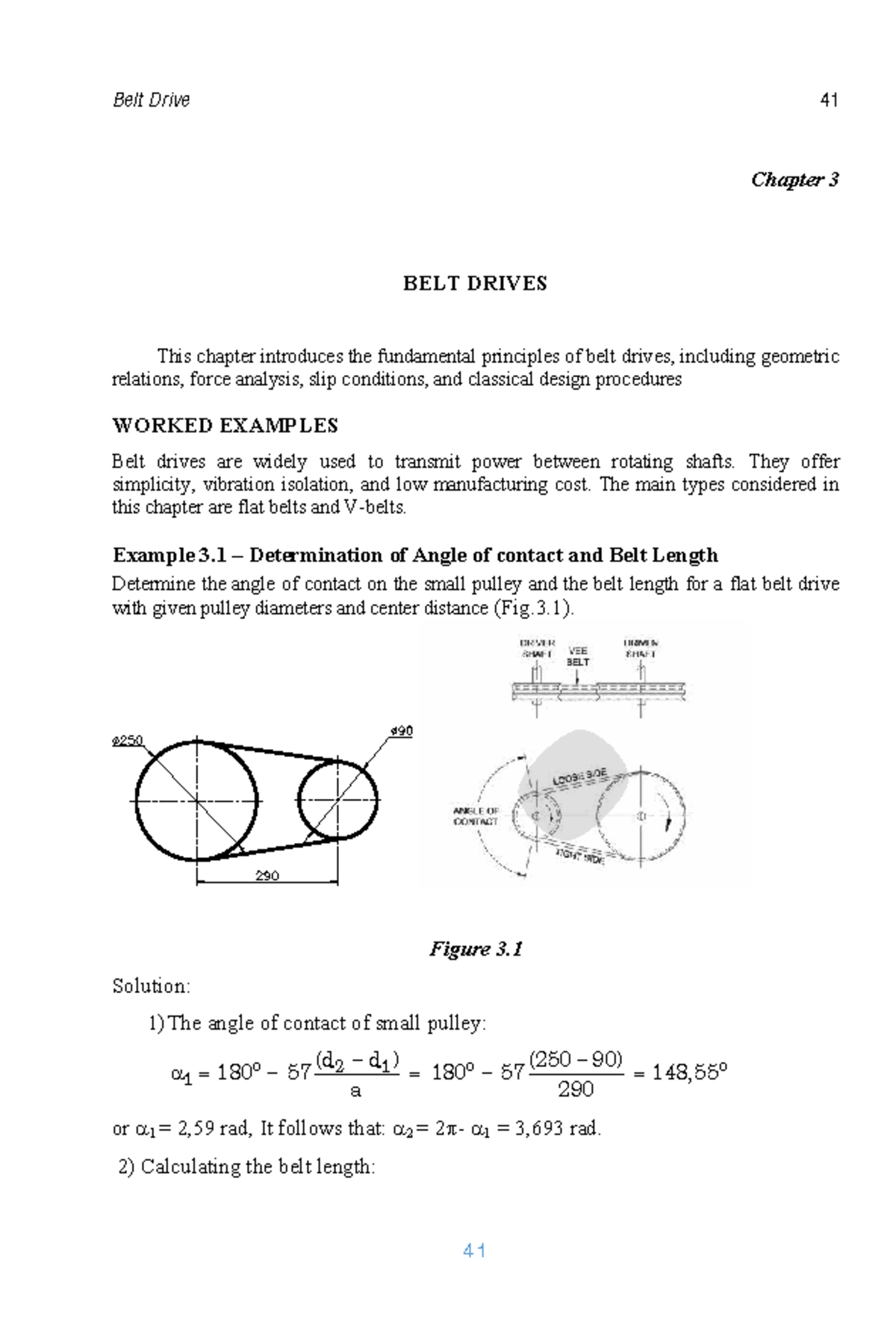 CH03 Belt Drive - Chapter 3: Principles and Calculations - Studocu