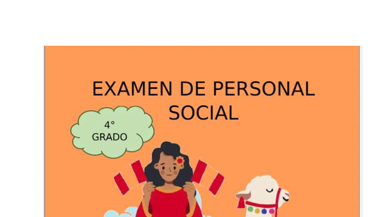 Prueba de Personal Social Grado: Preguntas y Respuestas - Studocu