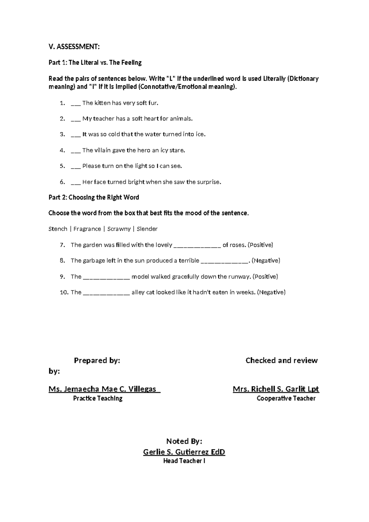 LP-ENG4-Week 2: Lesson Plan on Denotation & Connotation for Grade 4 ...