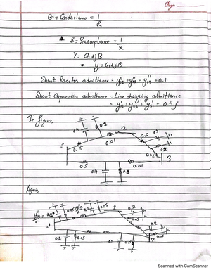 PSAChapter 3 - note - CLASSMATE Date ( hapter 3 Symmetrical Fault Page ...