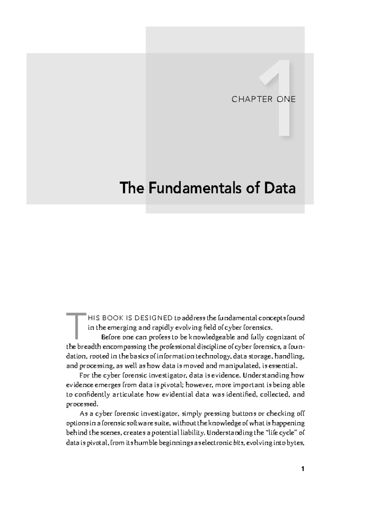 Chapter 1: The Fundamentals of Data in Cyber Forensics - Studocu