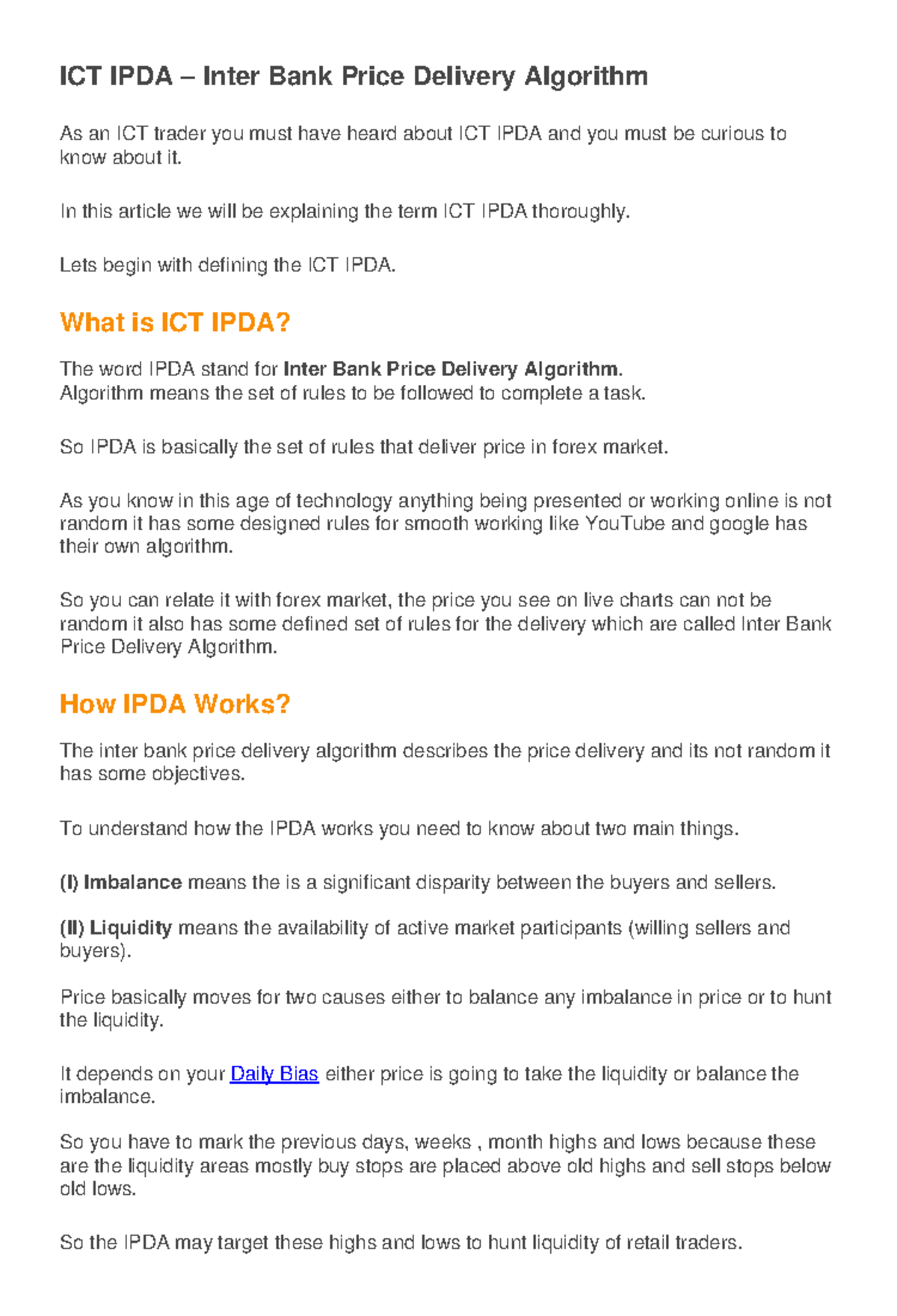 ICT Inter Bank Price Delivery Algorithm - IPDA PDF Download - ICT IPDA ...