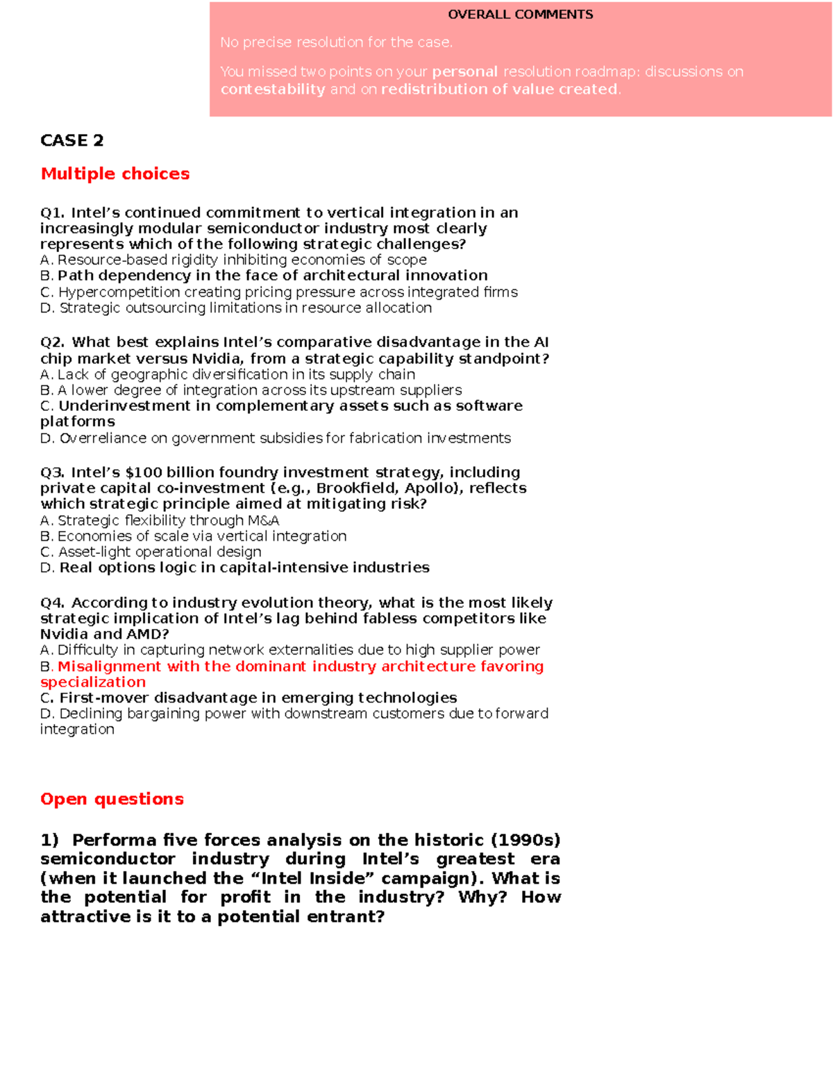 CASE STUDY 2: Strategic Challenges in the Semiconductor Industry - Studocu