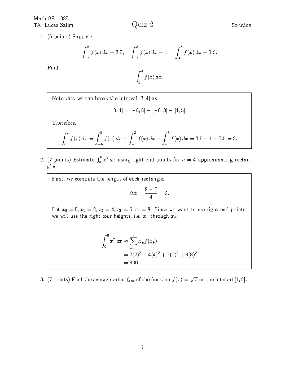 Math 9B Midterm Cheatsheet - Key Concepts and Formulas - Studocu
