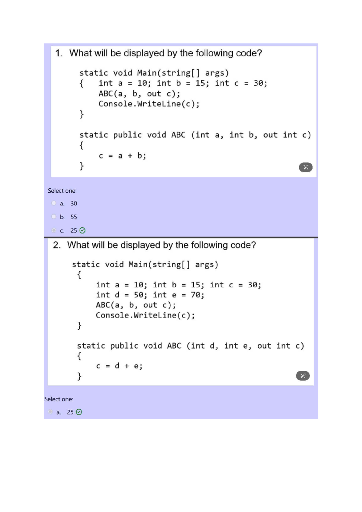 WRAV101 - Arrays Practice Quiz Questions and Answers - Studocu