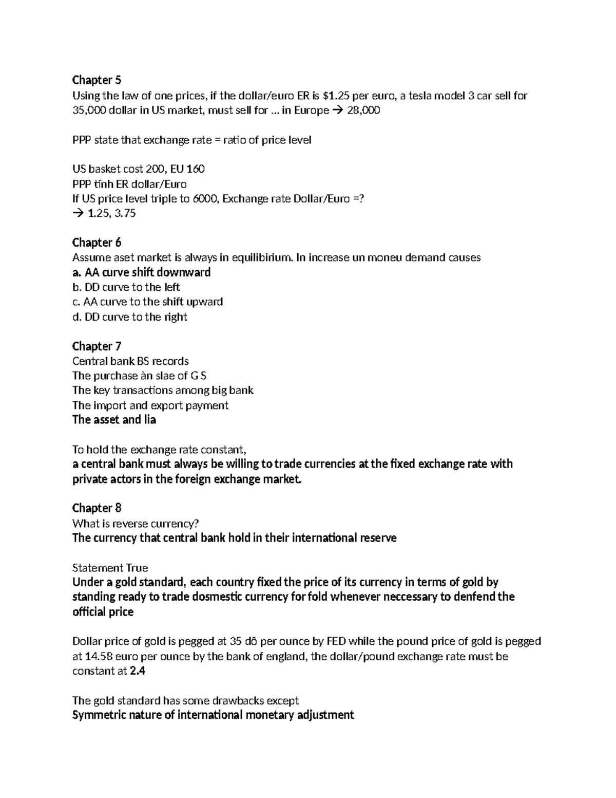 Quiz: Exchange Rates and Monetary Policy Concepts - Studocu