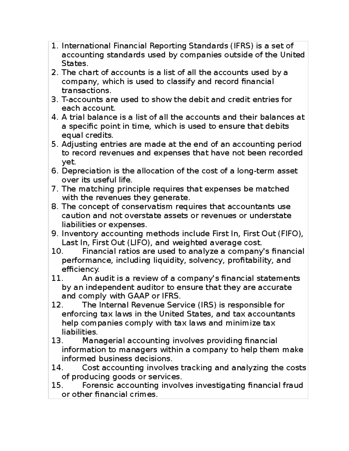 ACC101: Key Accounting Concepts and Principles Overview - Studocu