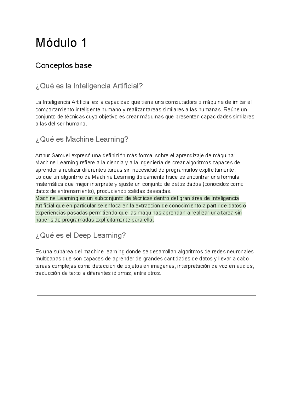 Módulo 1: Introducción a la Inteligencia Artificial y Machine Learning ...