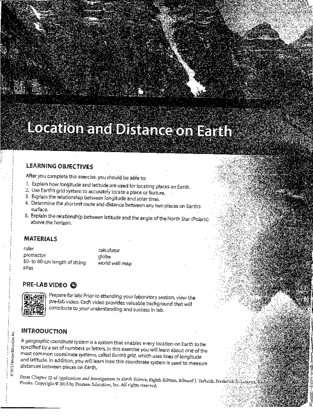 Lab 2: Location and distance on Earth - Understanding coordinates and ...