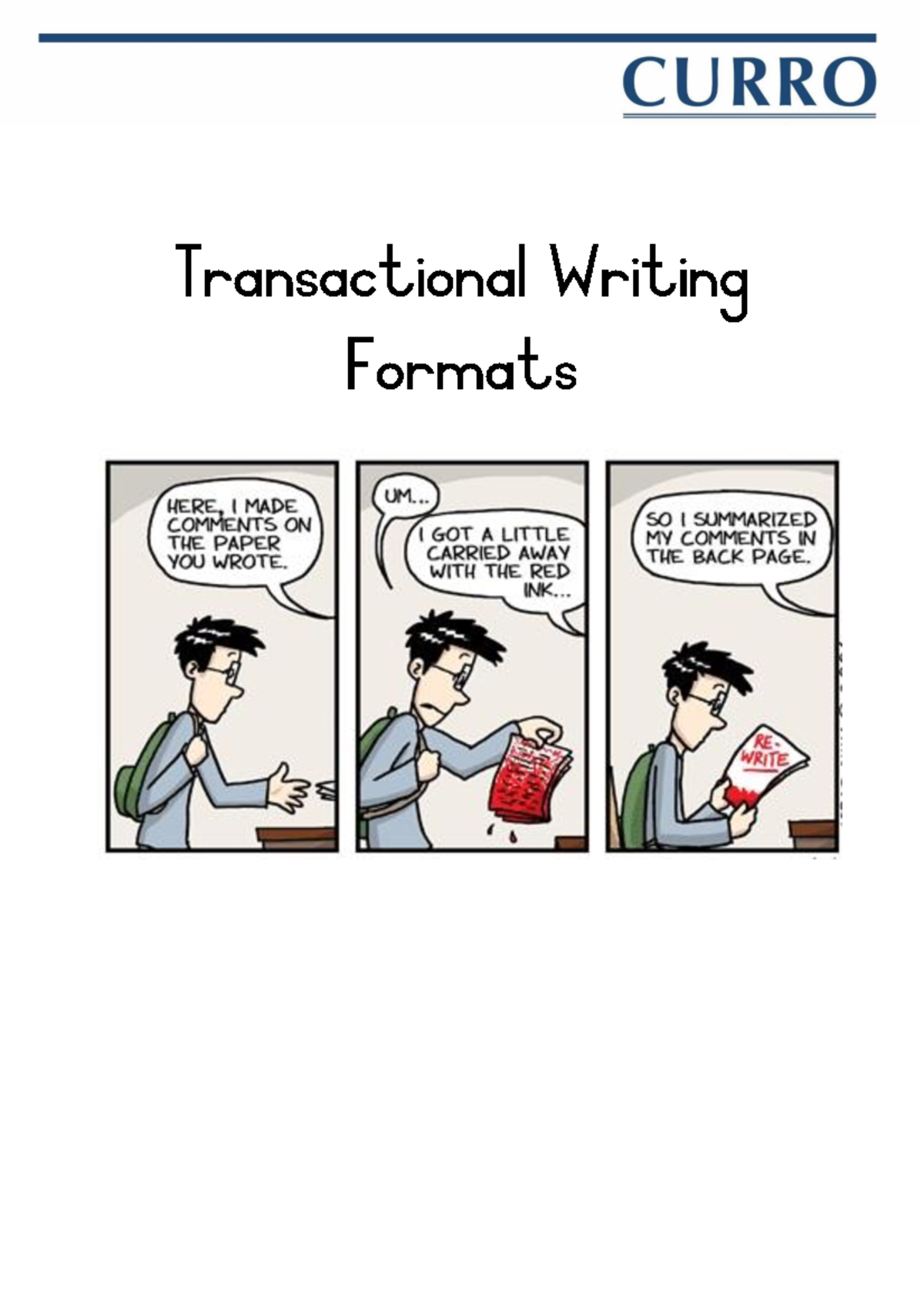 Transactional Writing Formats: Letters, Eulogies, Editorials & More ...