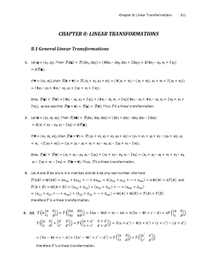 Chn05 - 알기쉬운 선형대수11판 - CHAPTER 5: EIGENVALUES AND EIGENVECTORS 5 ...