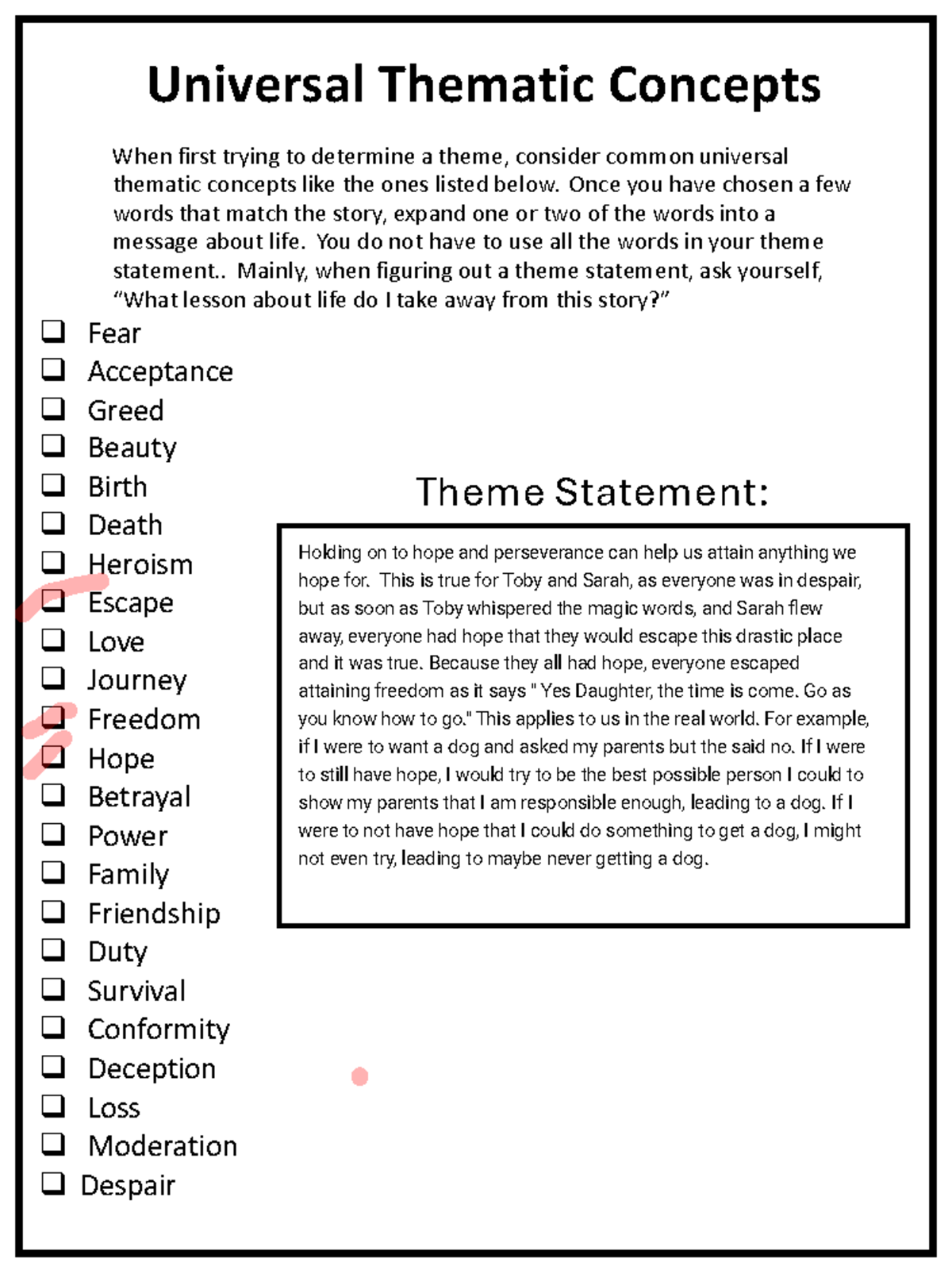 Theme The people could fly - Universal Thematic Concepts When first ...